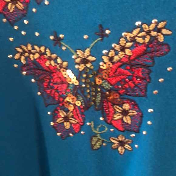 - Quacker Factory Butterfly Top in Size 2x - Picture 4 of 16